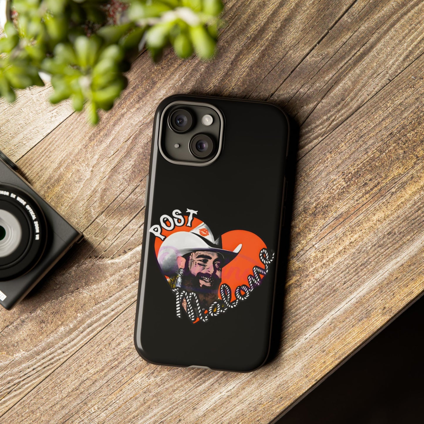 Tough iPhone Case (12–16 Pro Max) – Post Malone Heart Design