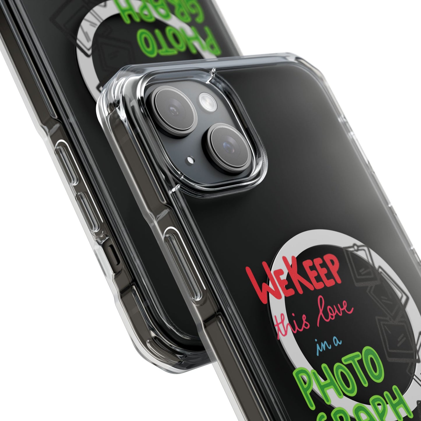 White Paw Print Magnetic Clear Impact Case