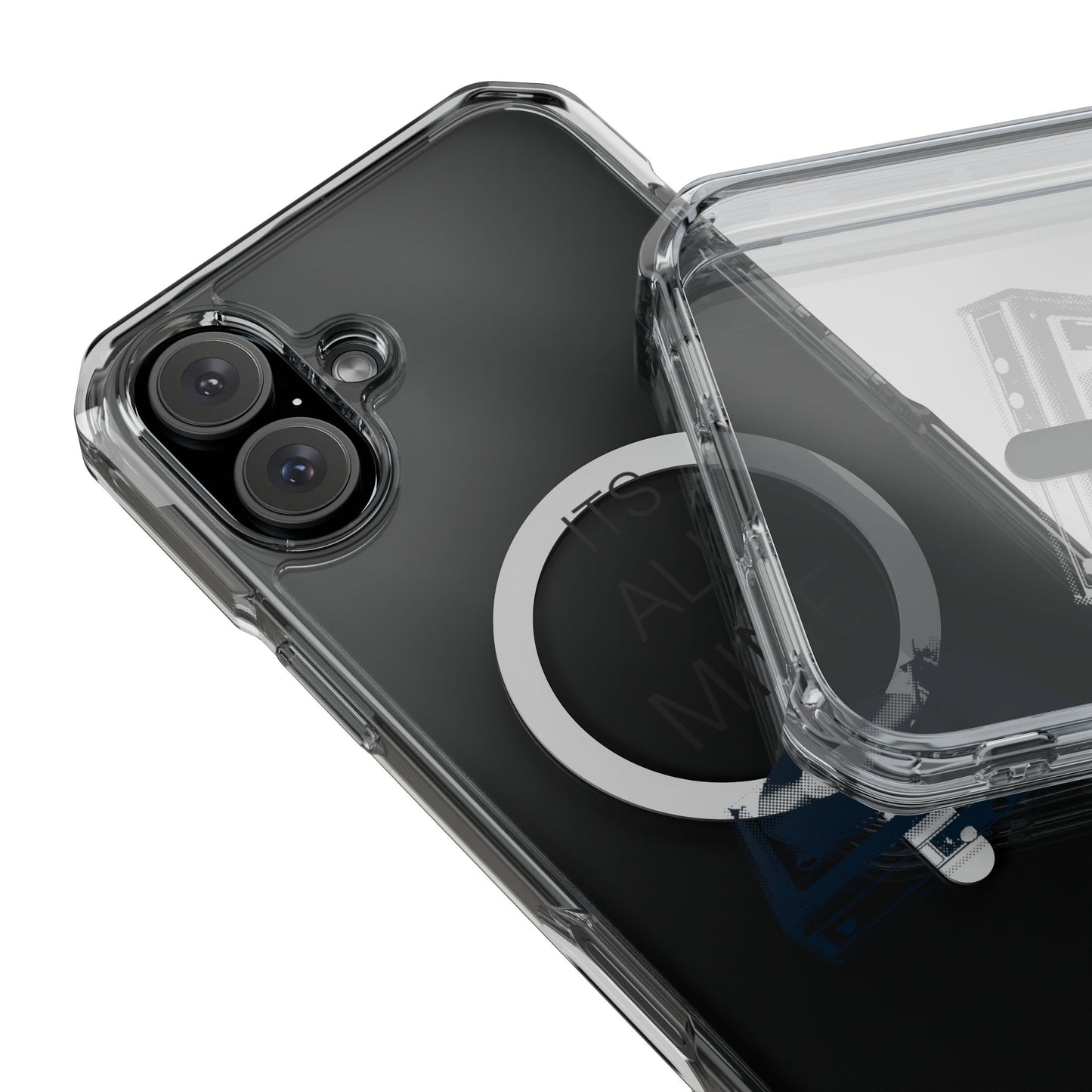 Spin It Retro Magnetic clear Impact Case