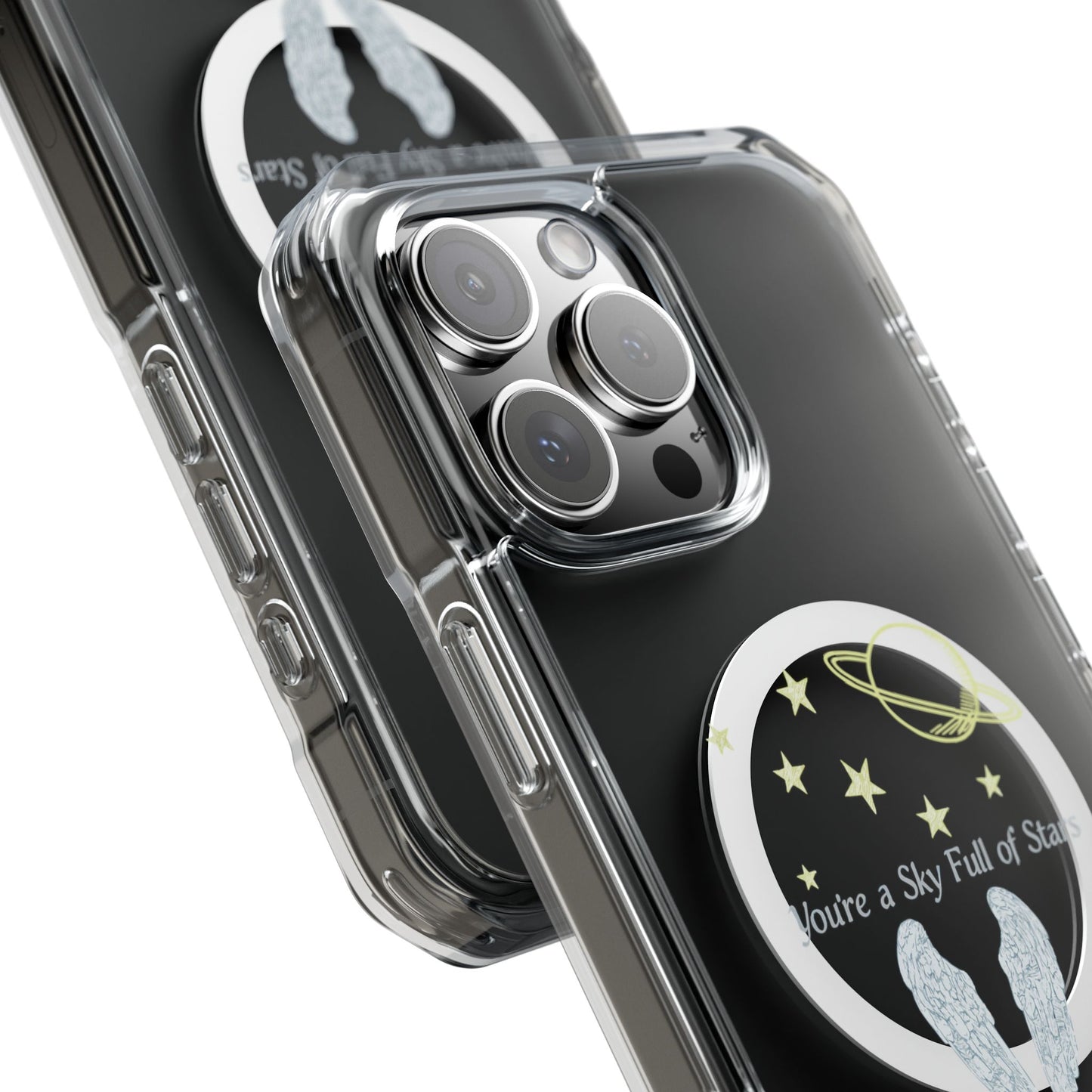 Starry Sky Wings Magnetic Clear Impact case
