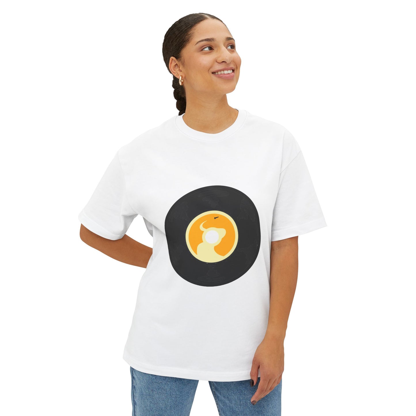 Crypto Rodeo Round Unisex Oversized Boxy Tee