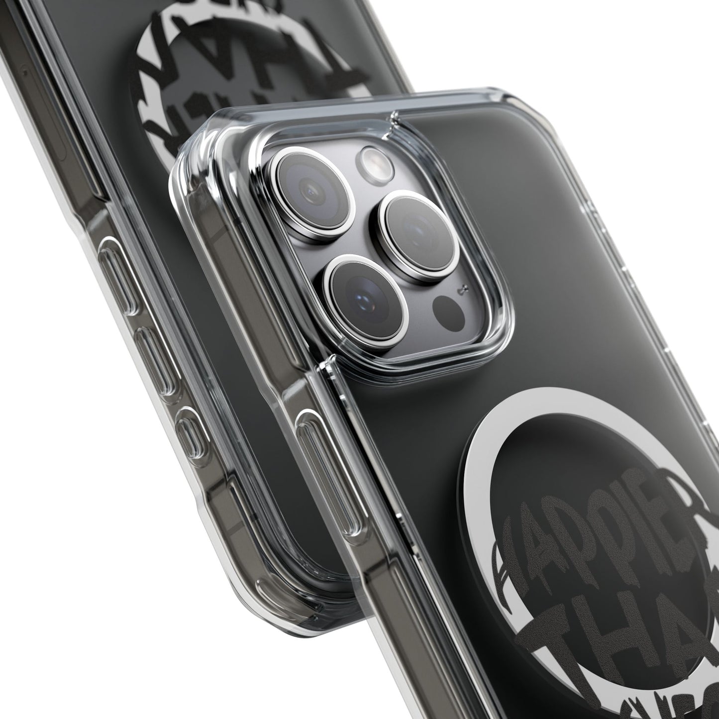 Happier Heart Lettering Magnetic Clear Impact Case