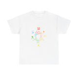 Minimalist Divide Symbol with Brush Unisex Heavy Cotton Tee