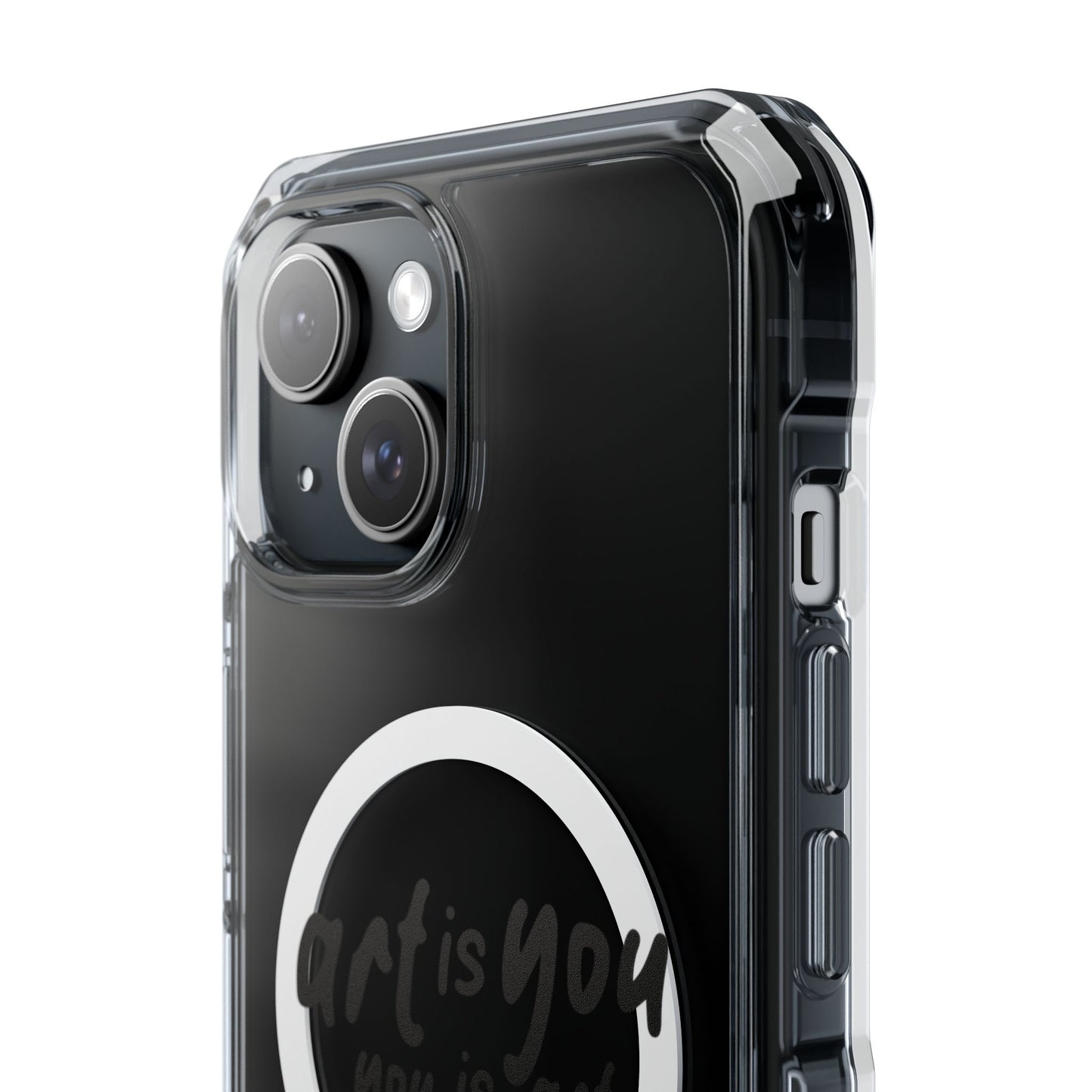 Red Scribble Heart Magnetic Clear Impact case