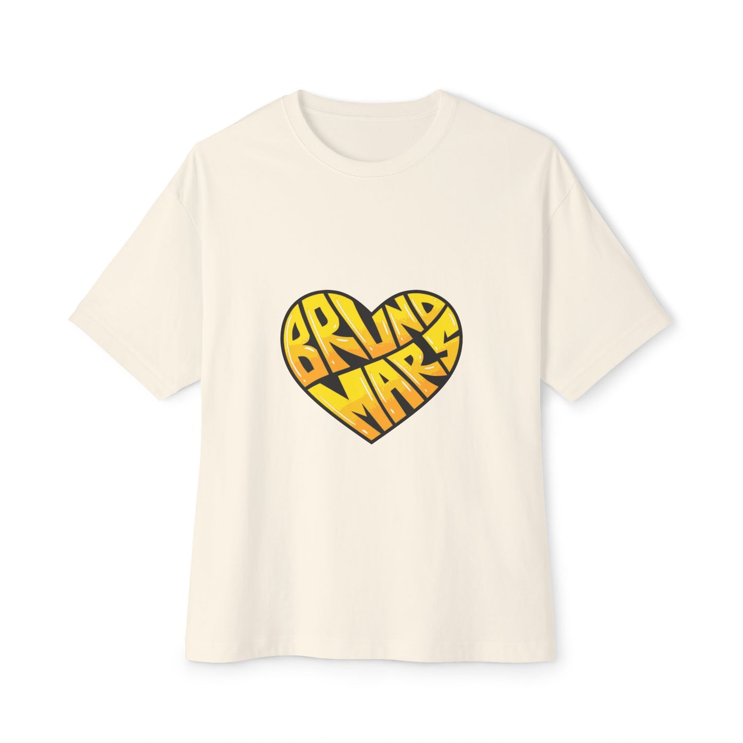 Loud Love Retro Heart Unisex Oversized Boxy Tee