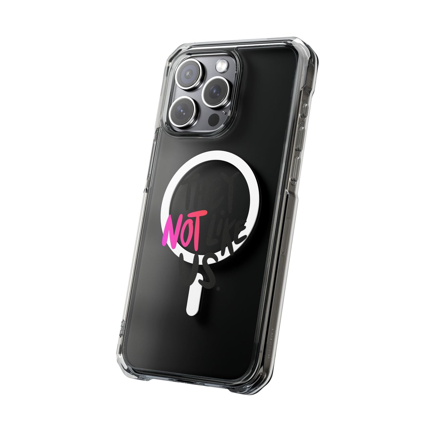 Bold “NOT” Statement Magnetic Clear Impact case