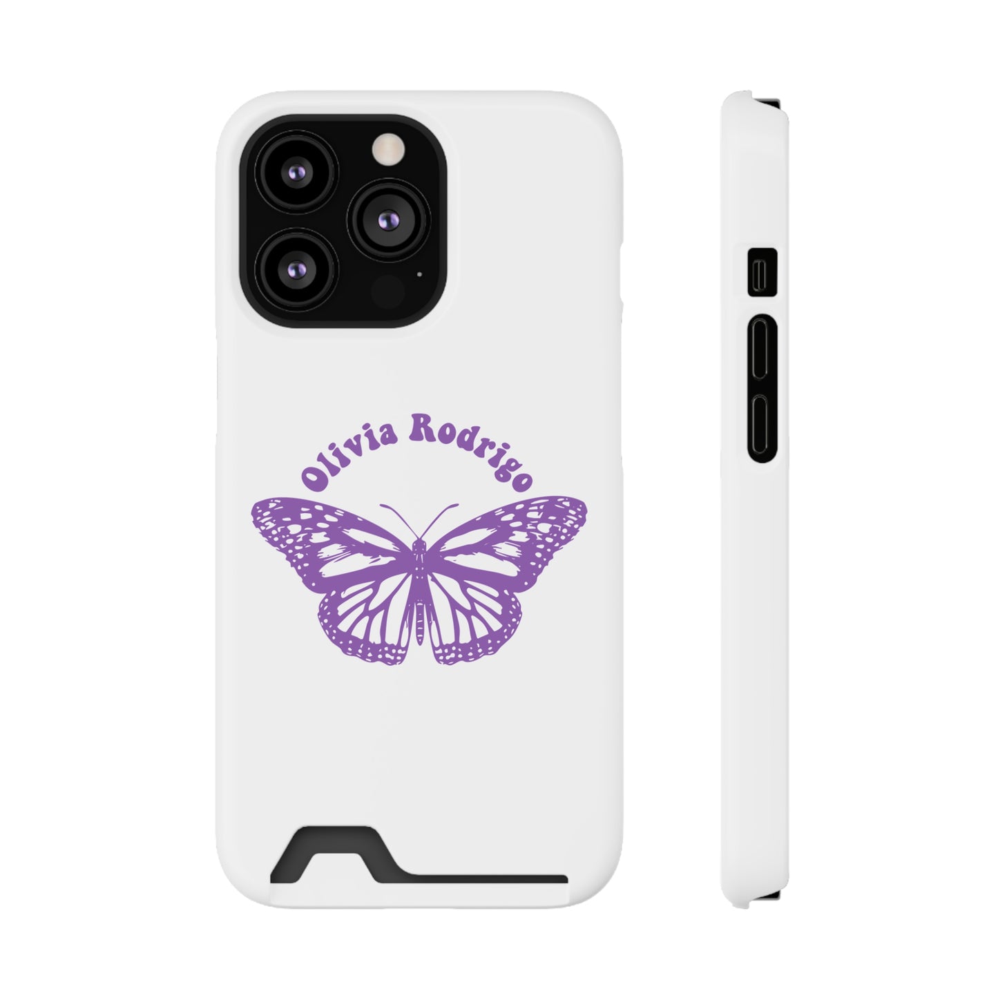 Phone Case + Card Holder For Iphone 13 – Olivia Rodrigo With Butterfly | Edition