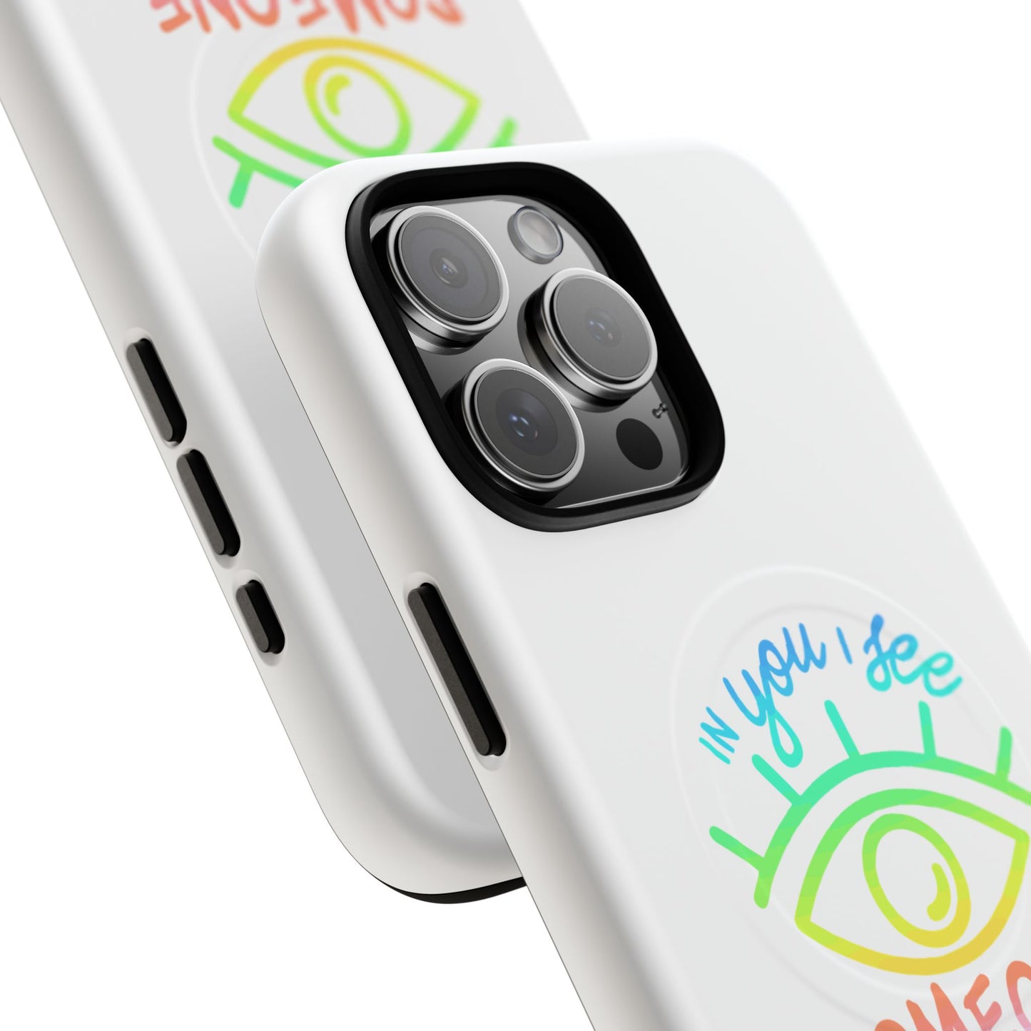 Vibrant Eye and Text Tough Magnetic Case