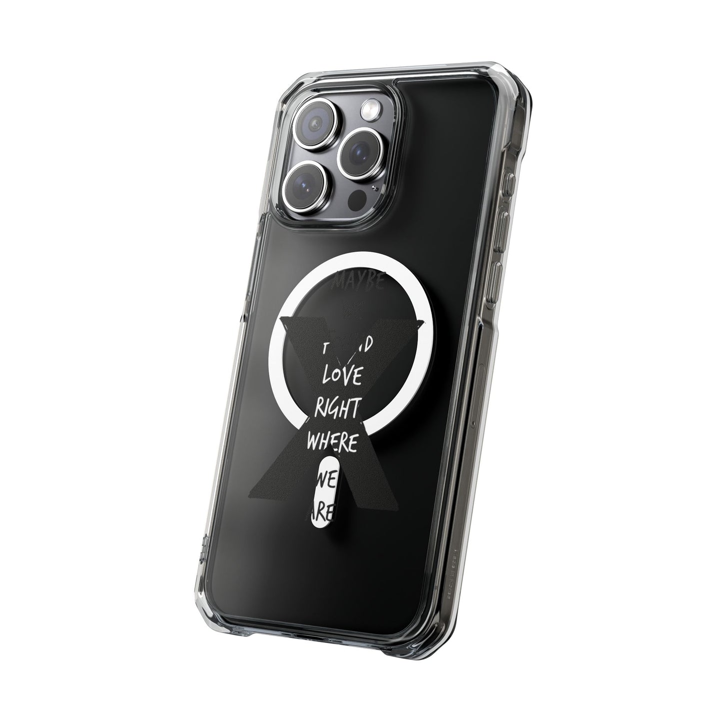 Abstract Paw and Brush Stroke Magnetic Clear Impact Case