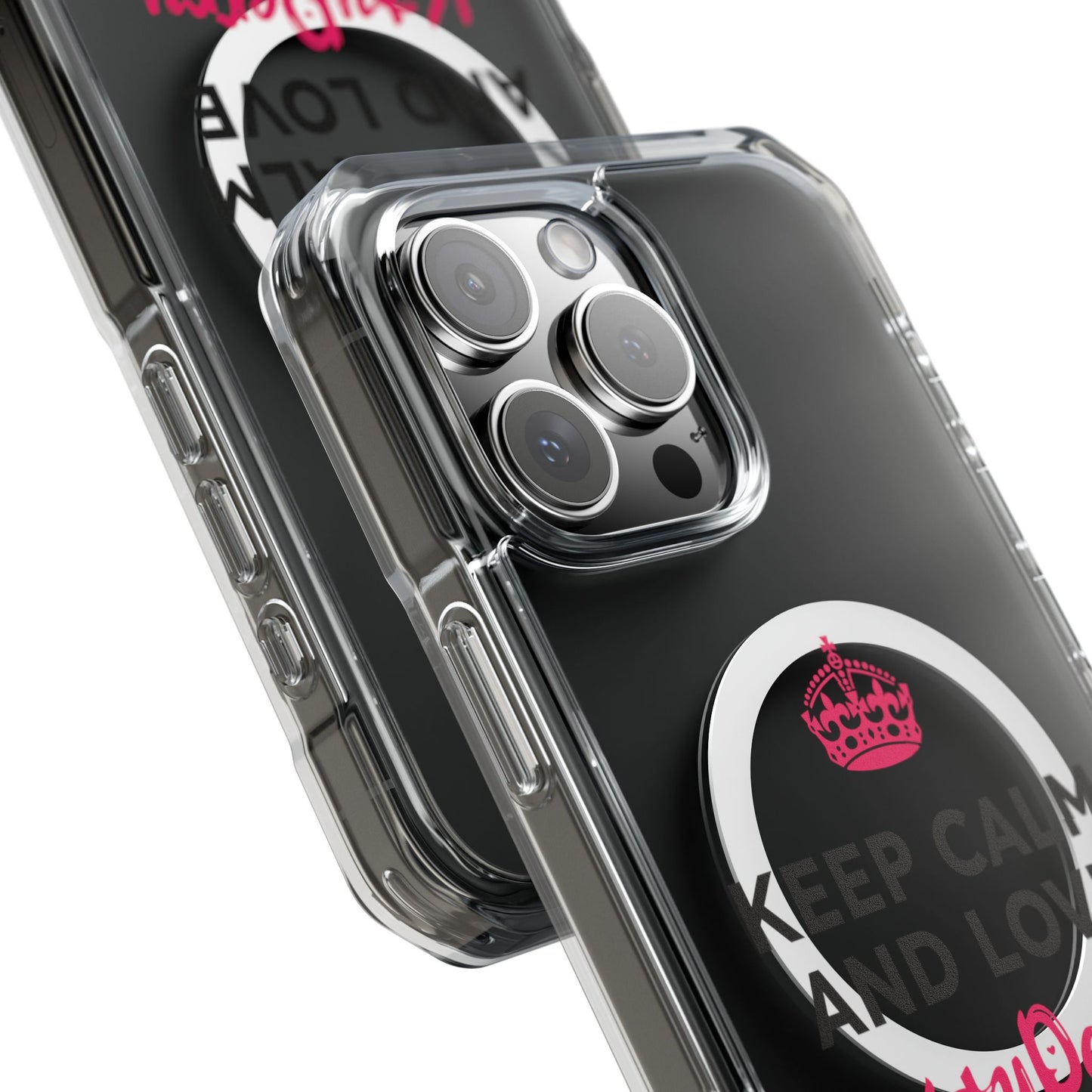 Crown over Katy Perry Signature” Magnetic Clear Impact cases