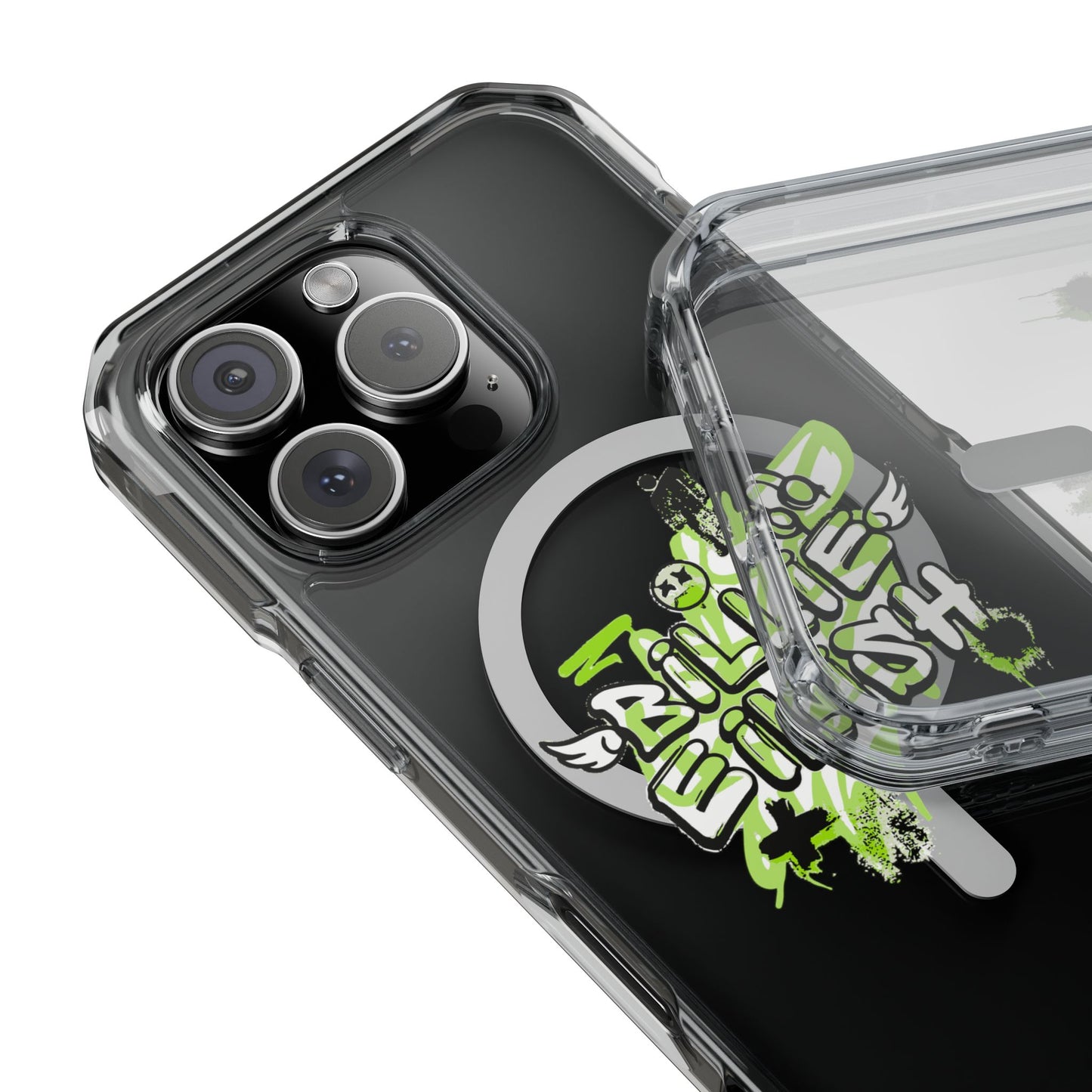 Grunge Angel Graffiti Magnetic Clear Impact Case