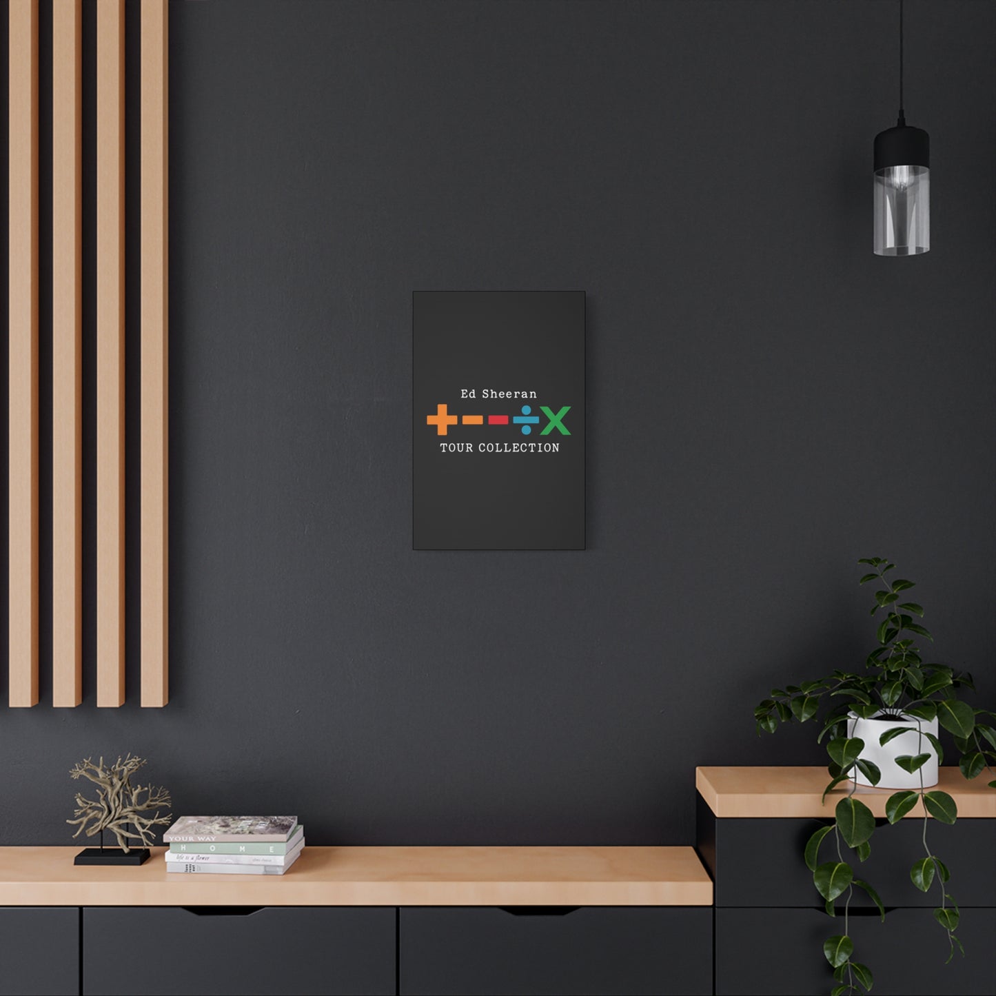Matte Stretched Canvas, 1.25" Depth – Ed Sheeran Black Edition
