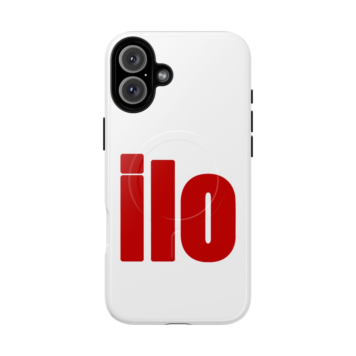 ILO Bold Red Block Tough Magnetic Case