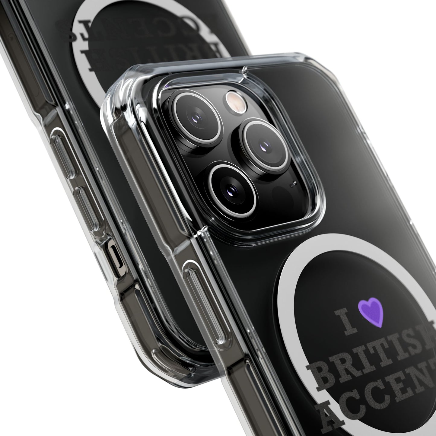 I Love British Accents Magnetic Clear Impact Case