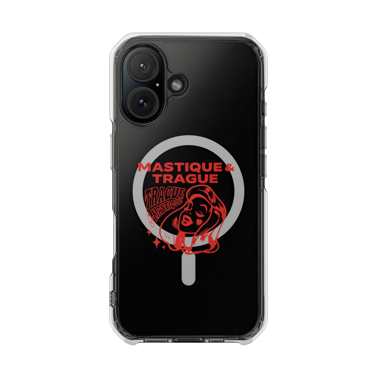 Fierce Femme in Red Clear Impact case