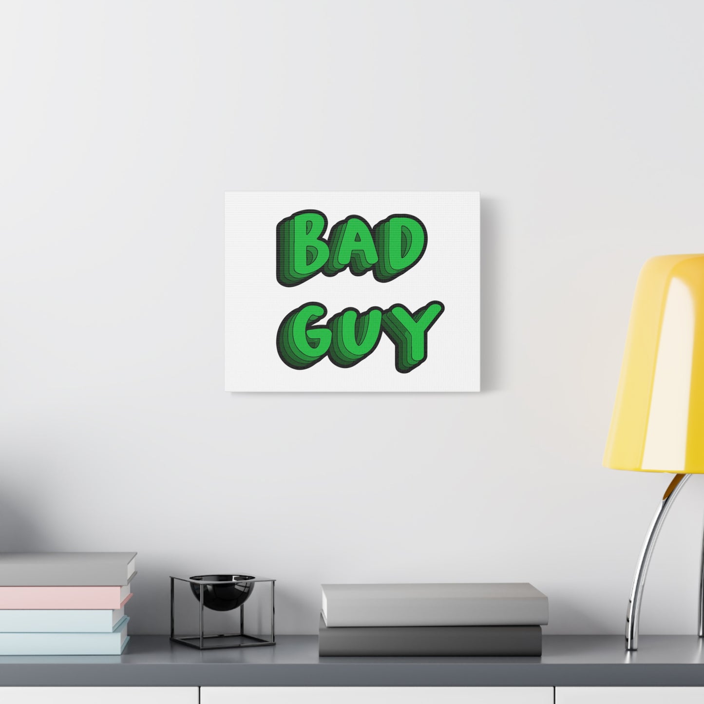 Bold 3D Bad Mood Matte Canvas