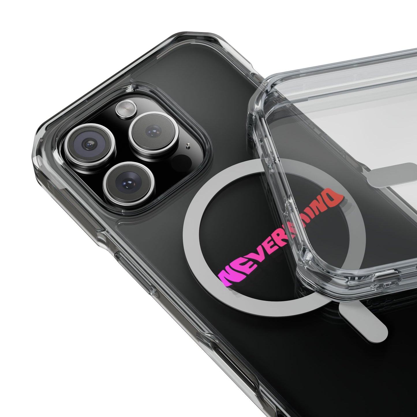 Wavy Groovy Typography Magnetic Clear Impact case
