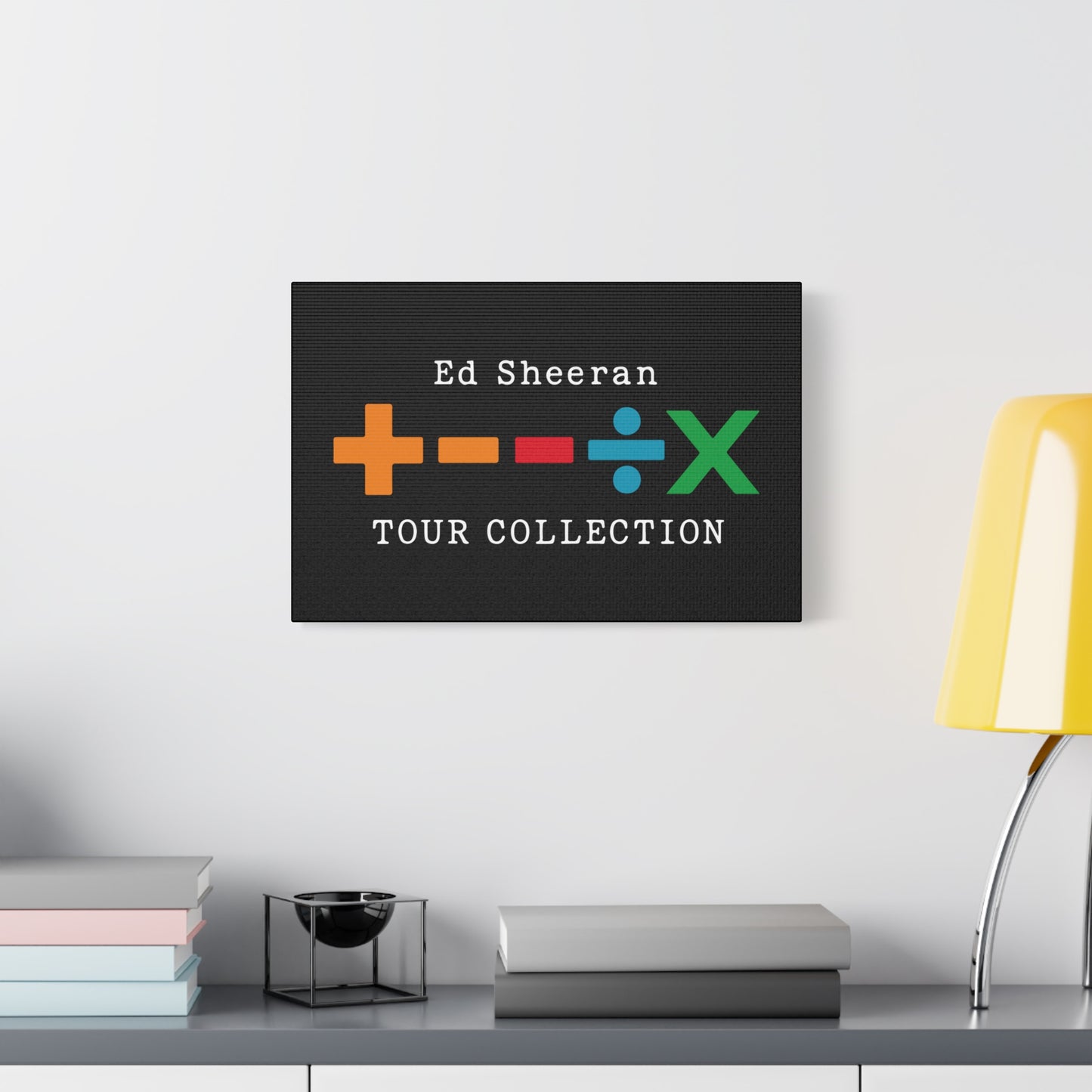Matte Stretched Canvas, 1.25" Depth – Ed Sheeran Black Edition
