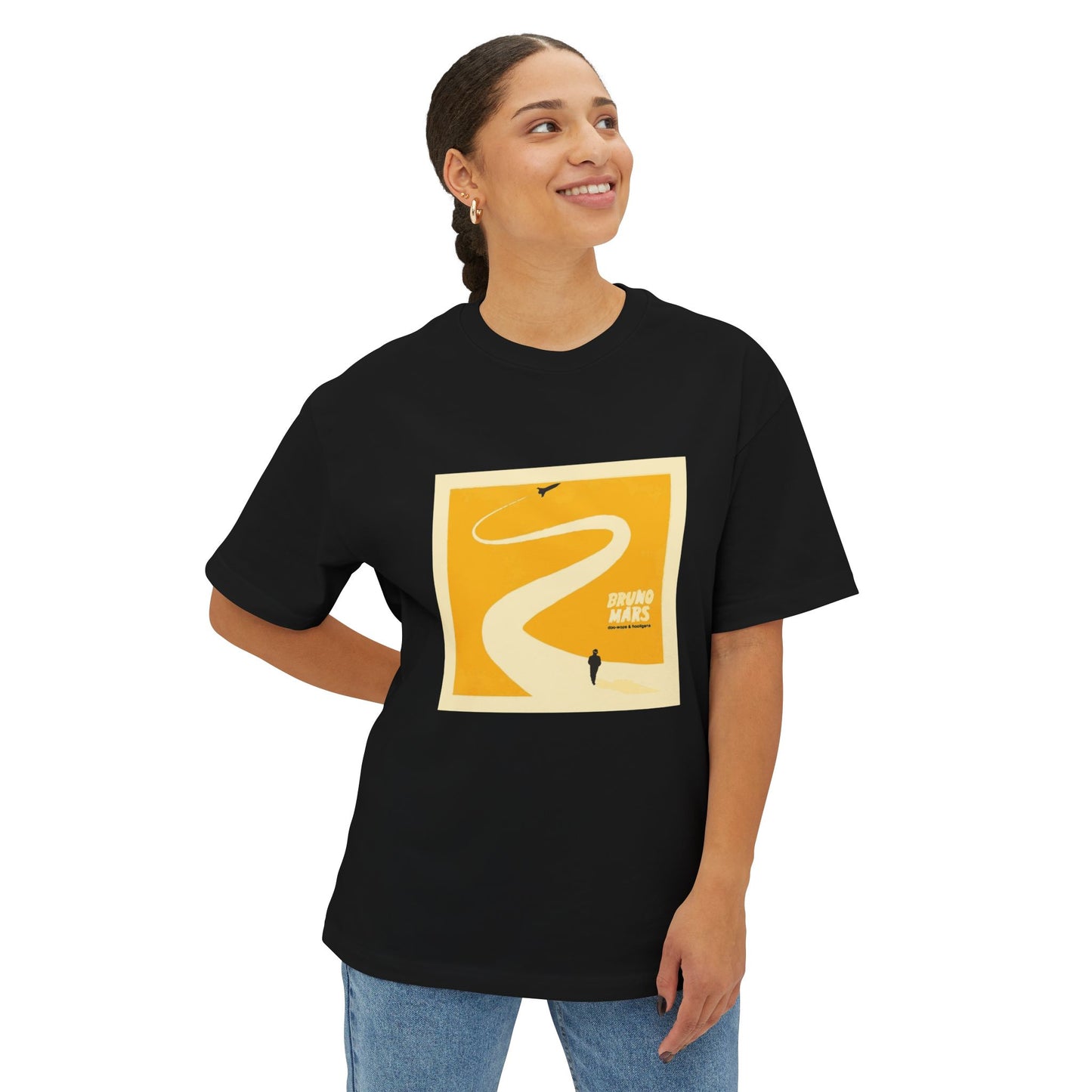 Sunset Trail Vibes Unisex Oversized Boxy Tee