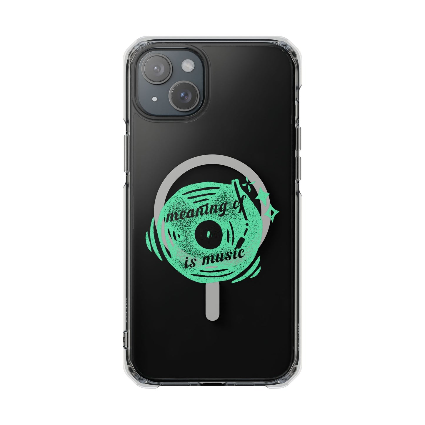 Vinyl Dreams Speak Magnetic clear Impact Case
