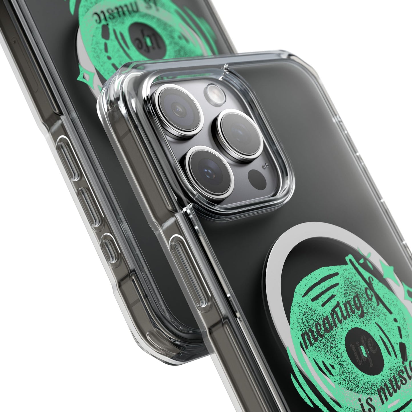 Vinyl Dreams Speak Magnetic clear Impact Case