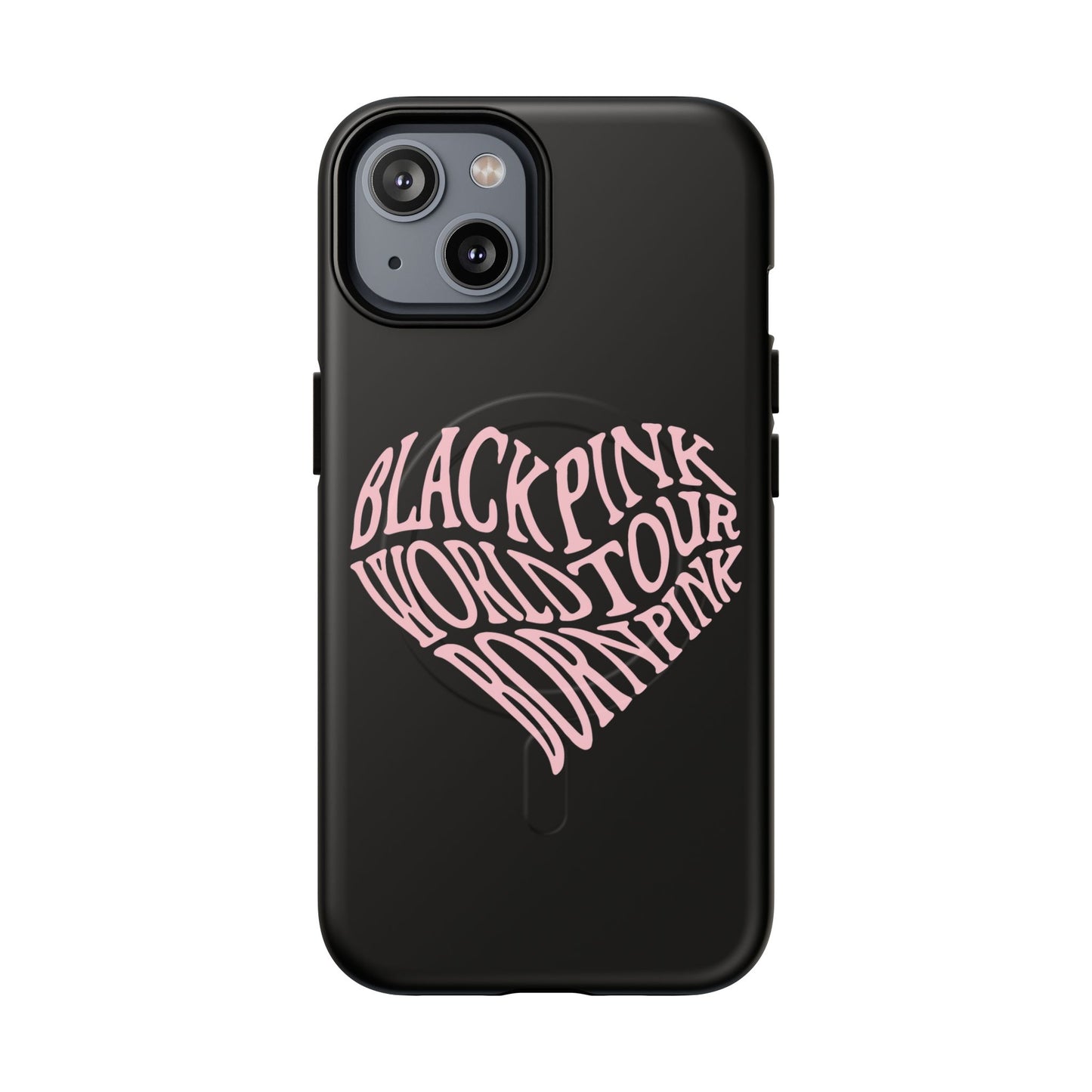 Iphone Born Pink Heart Typography - Tough Magnetic Phone Case