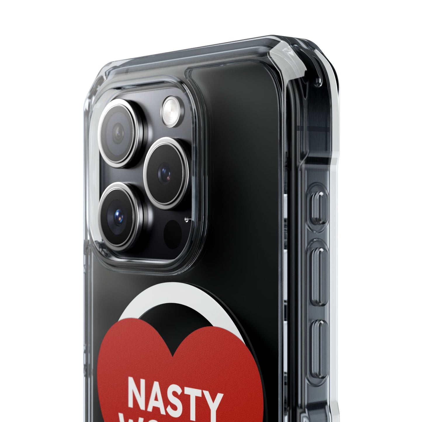 Nasty Women Heart Magnetic Clear Impact cases