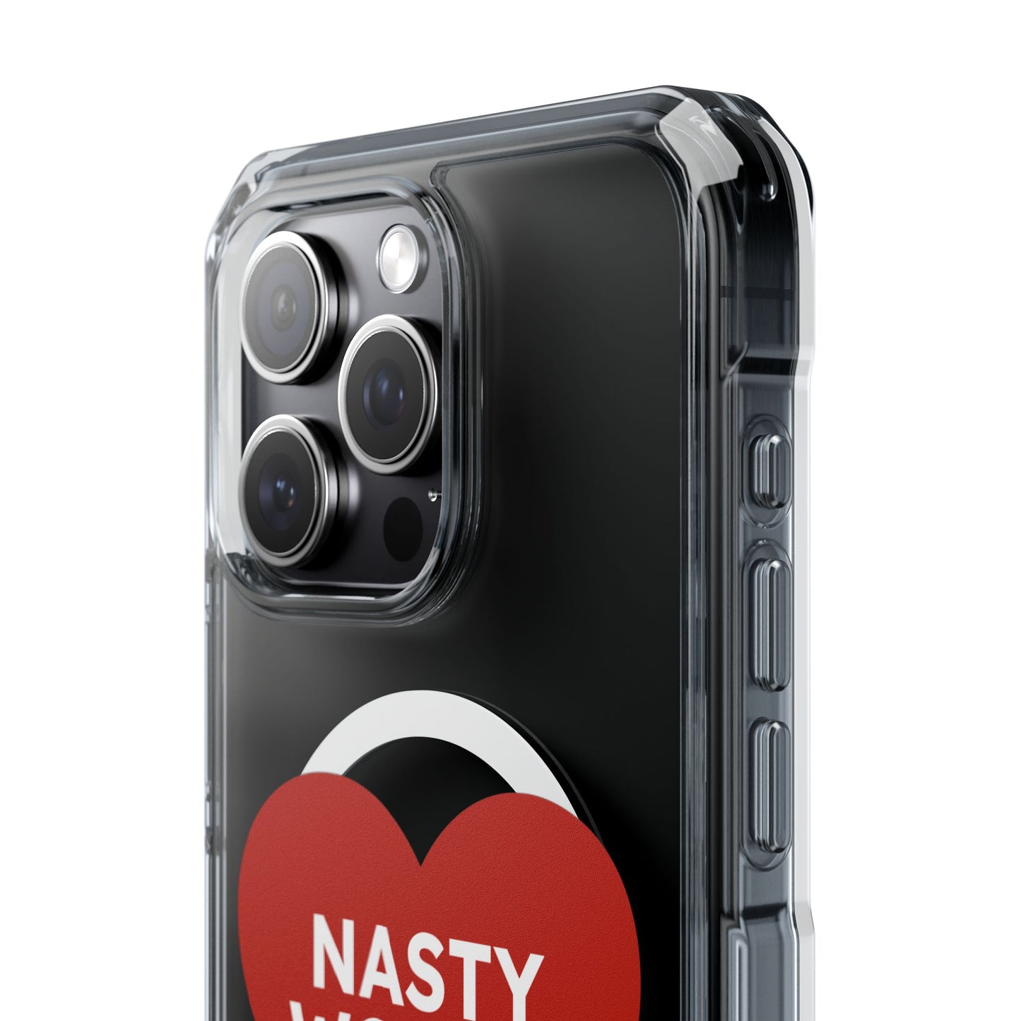 Nasty Women Heart Magnetic Clear Impact cases