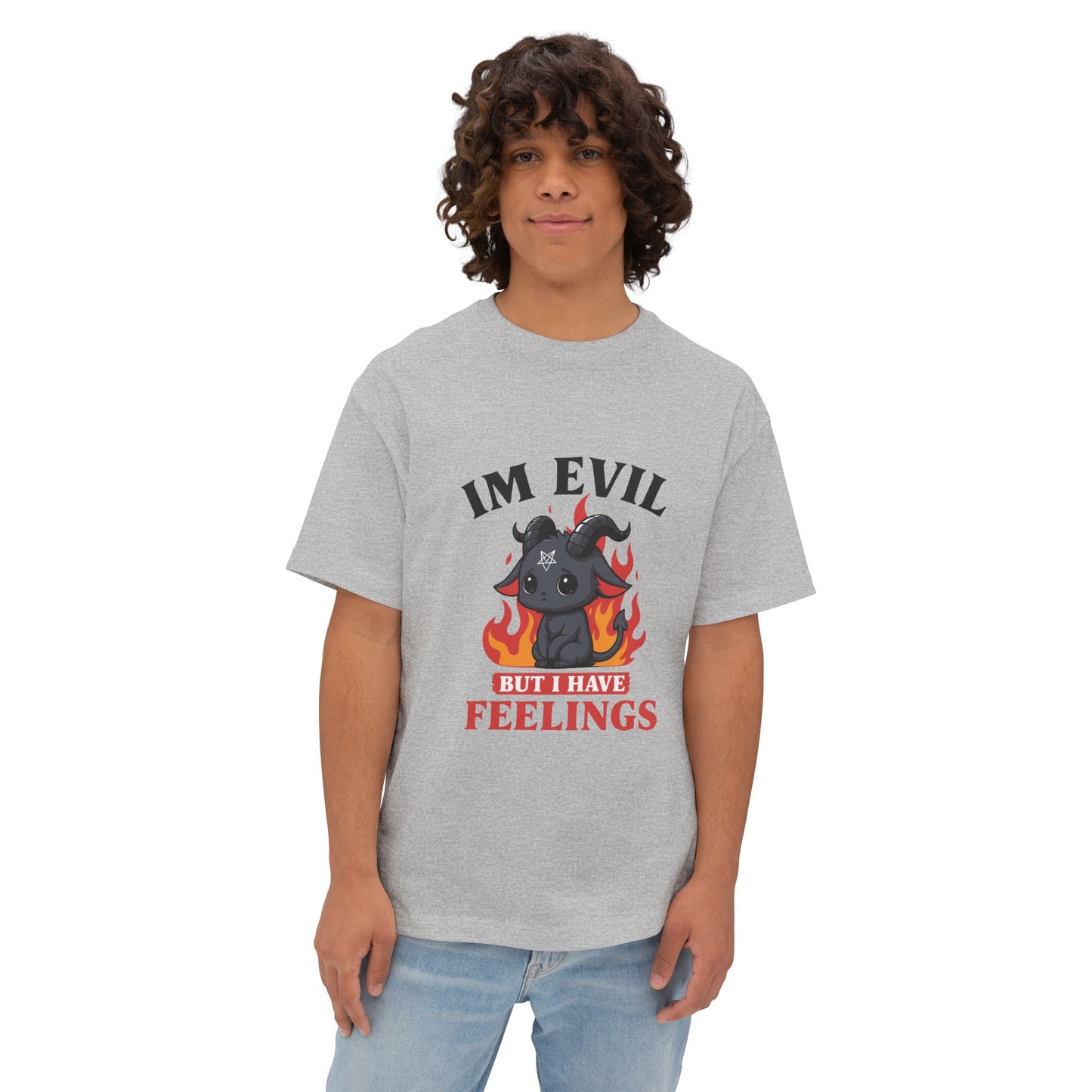 Oversized boxy Tee – Snazzy Evil Edition