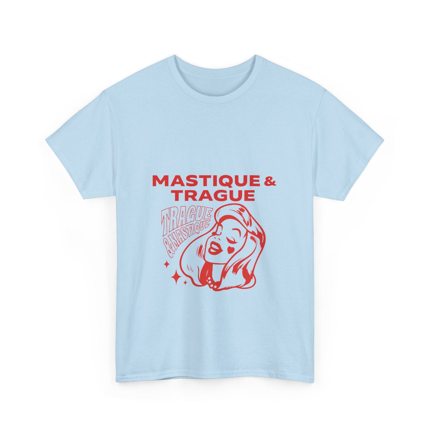 Fierce Femme in Red Unisex Heavy cotton tee