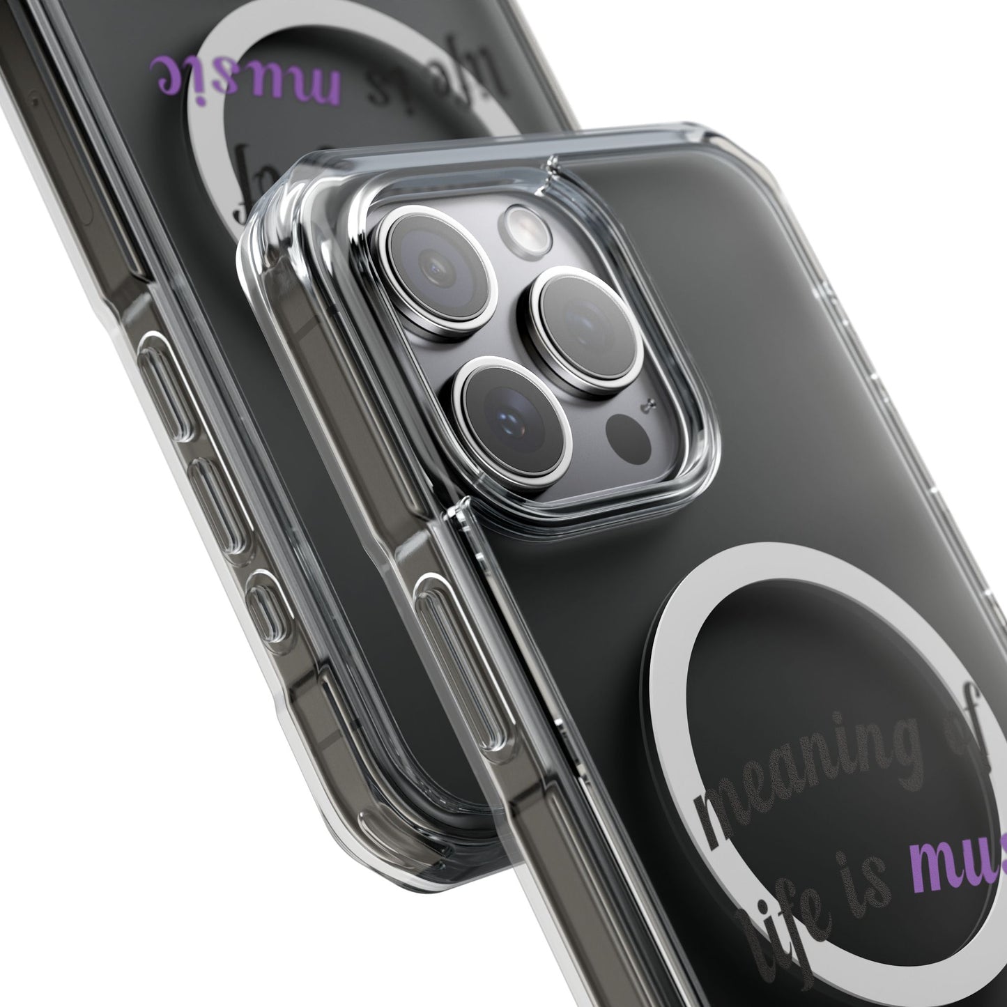 Feel the Music Vibe Magnetic clear Impact Case
