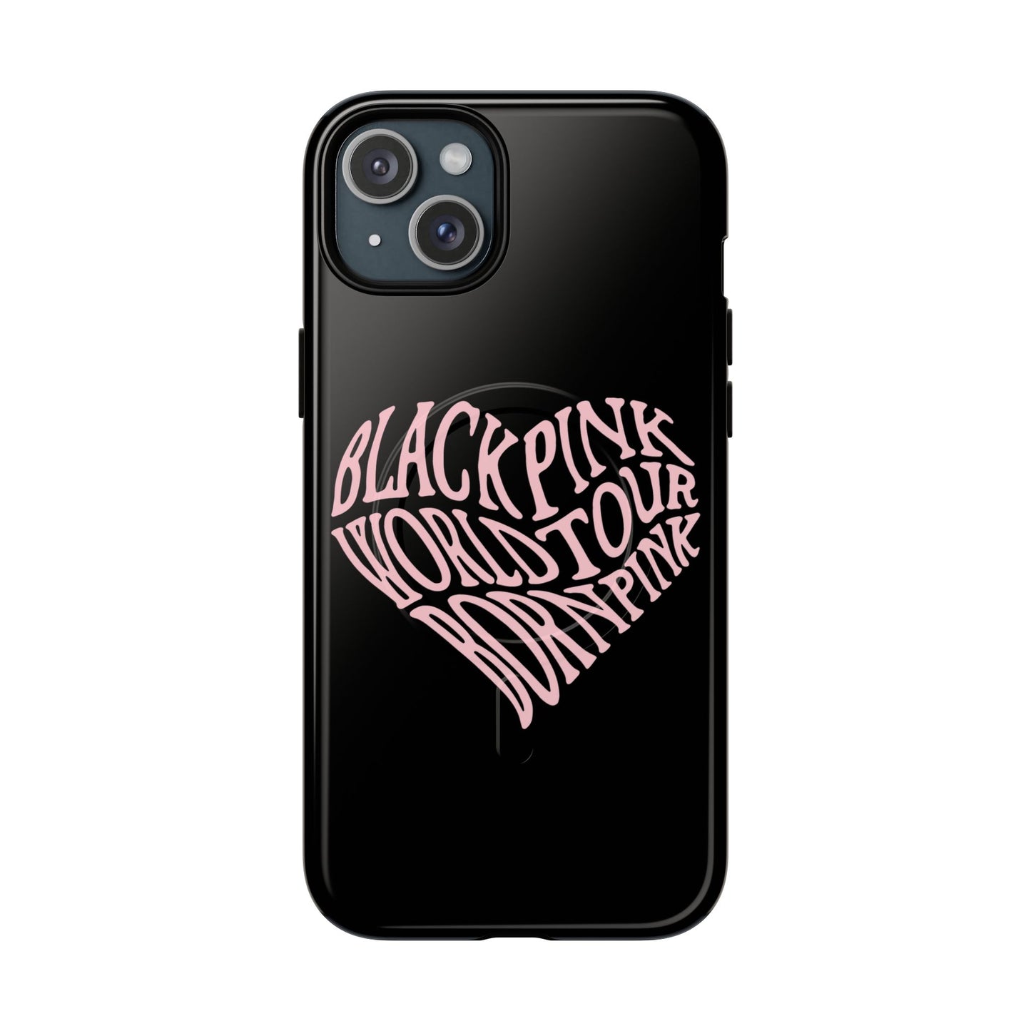 Iphone Born Pink Heart Typography - Tough Magnetic Phone Case