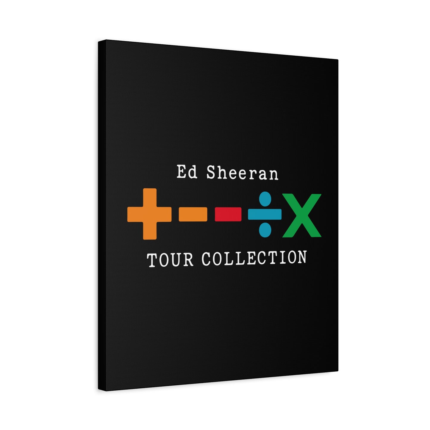 Matte Stretched Canvas, 1.25" Depth – Ed Sheeran Black Edition