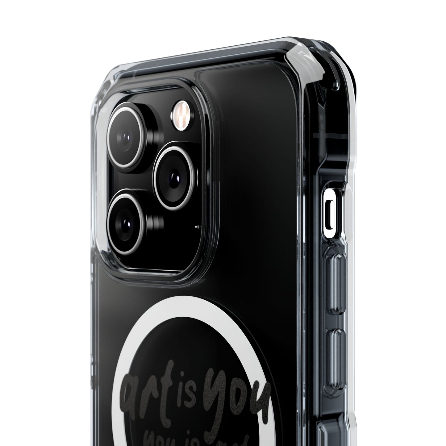 Red Scribble Heart Magnetic Clear Impact case
