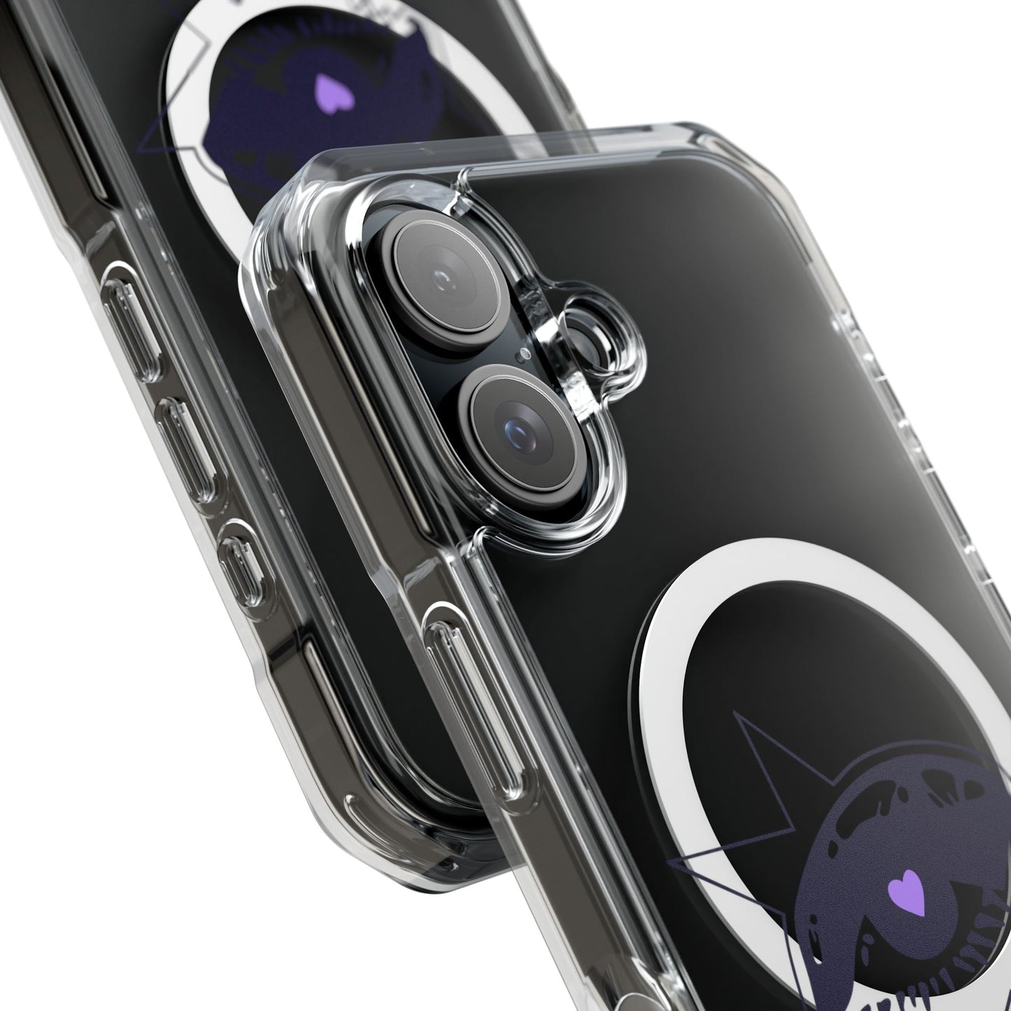 Purple Starry Eye Magnetic Clear Impact Case