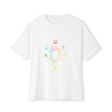 Minimalist Divide Symbol with Brush Oversized Boxy Tee