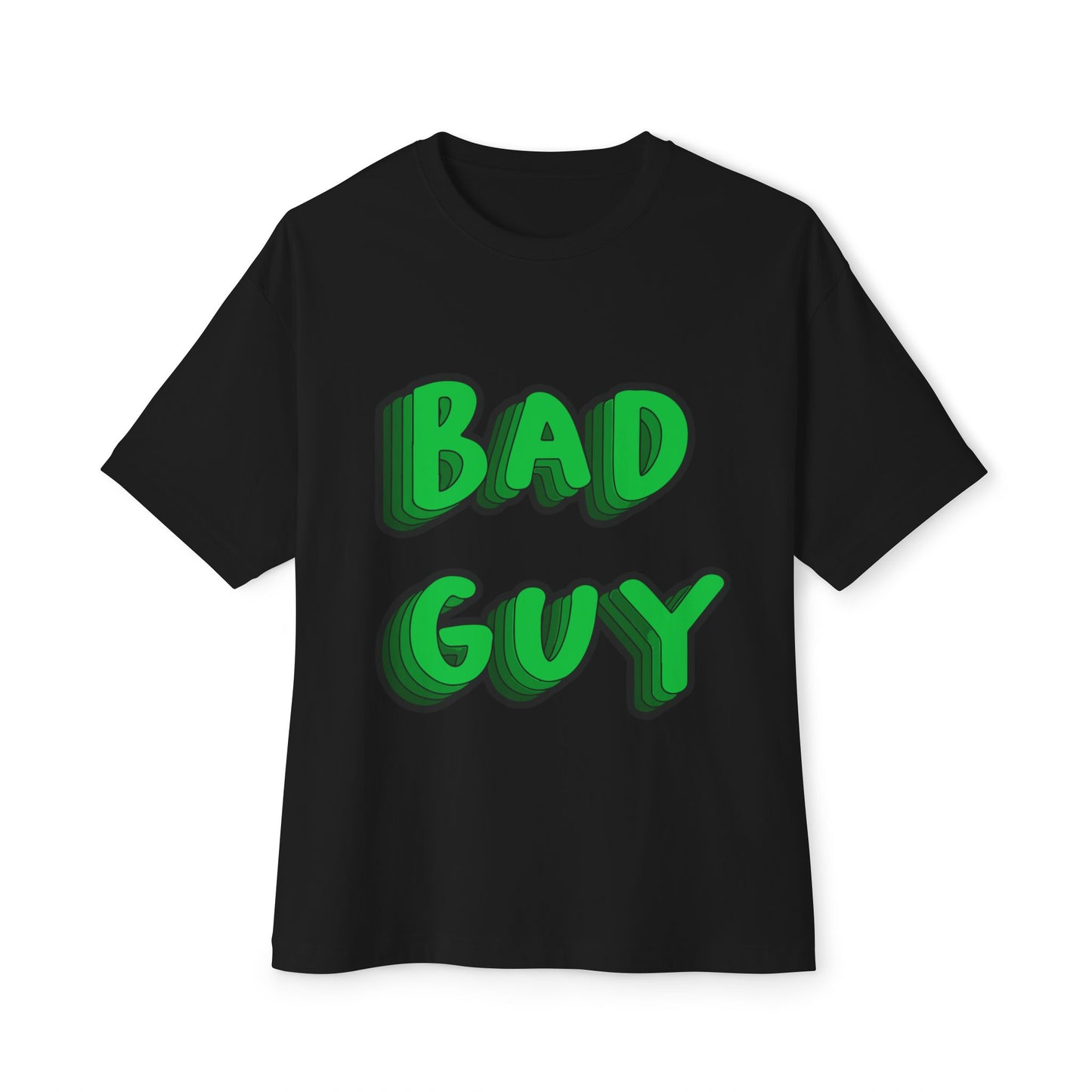 Bold 3D Bad Mood Unisex Oversized Tee