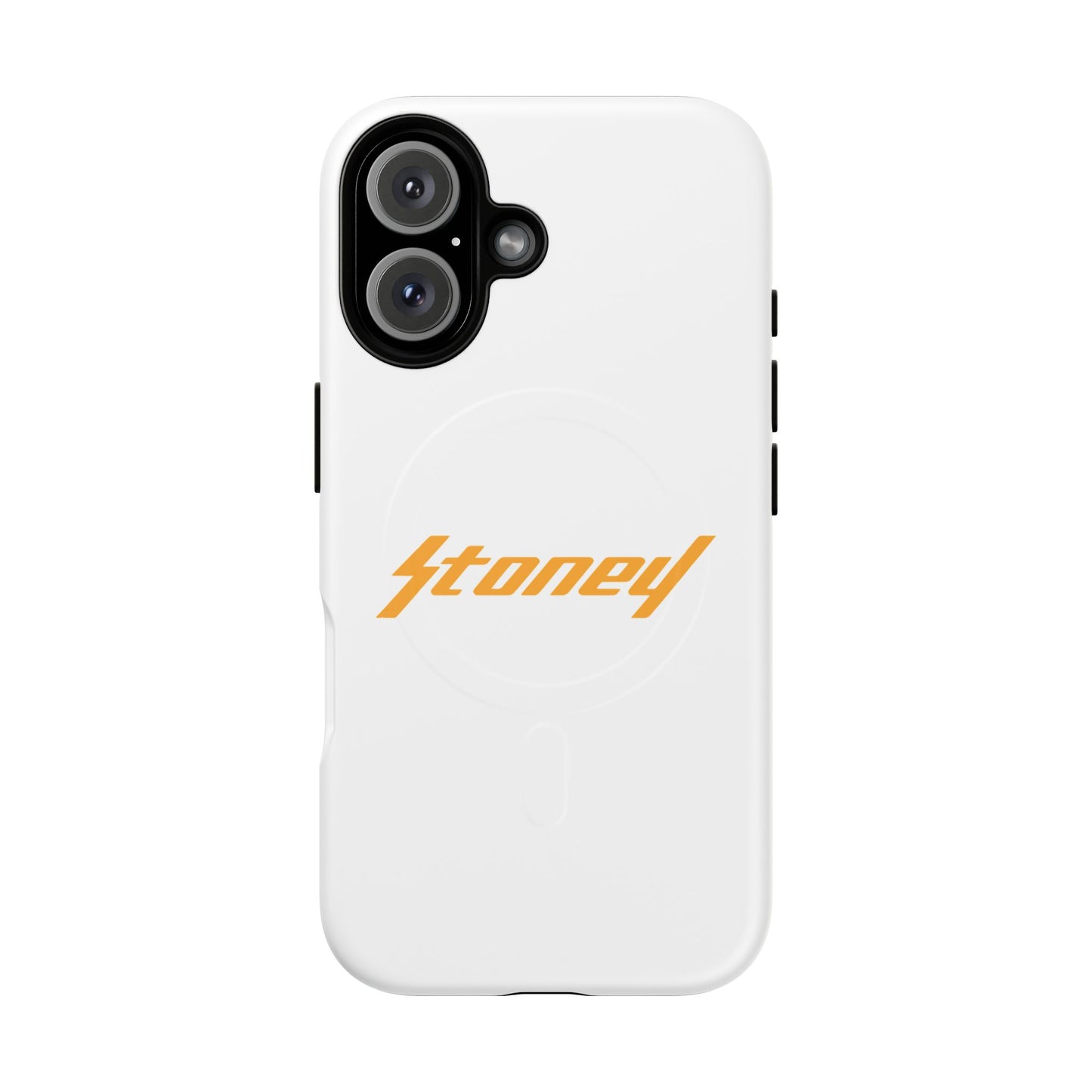 Orange Lightning Text Logo Tough Magnetic Case