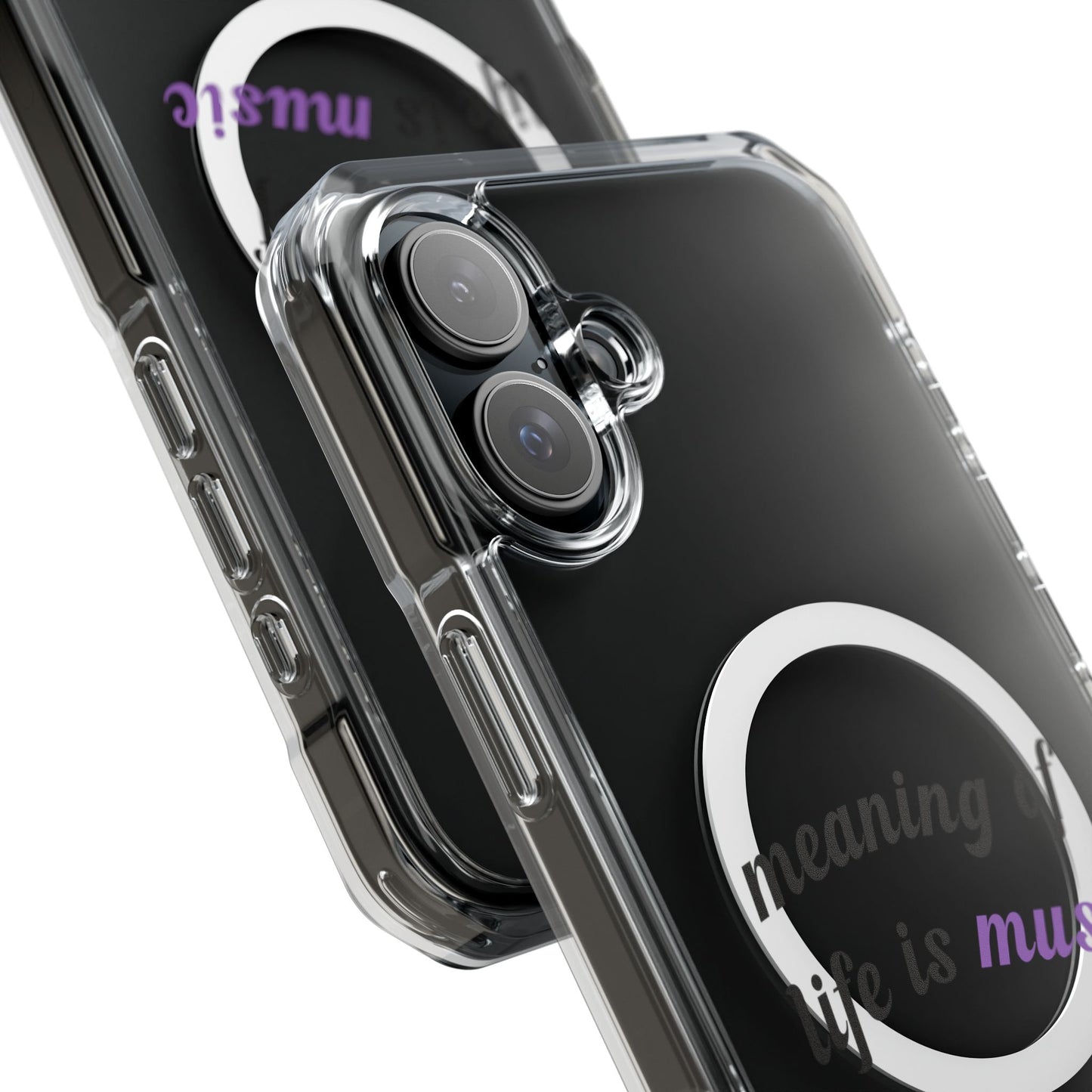 Feel the Music Vibe Magnetic clear Impact Case