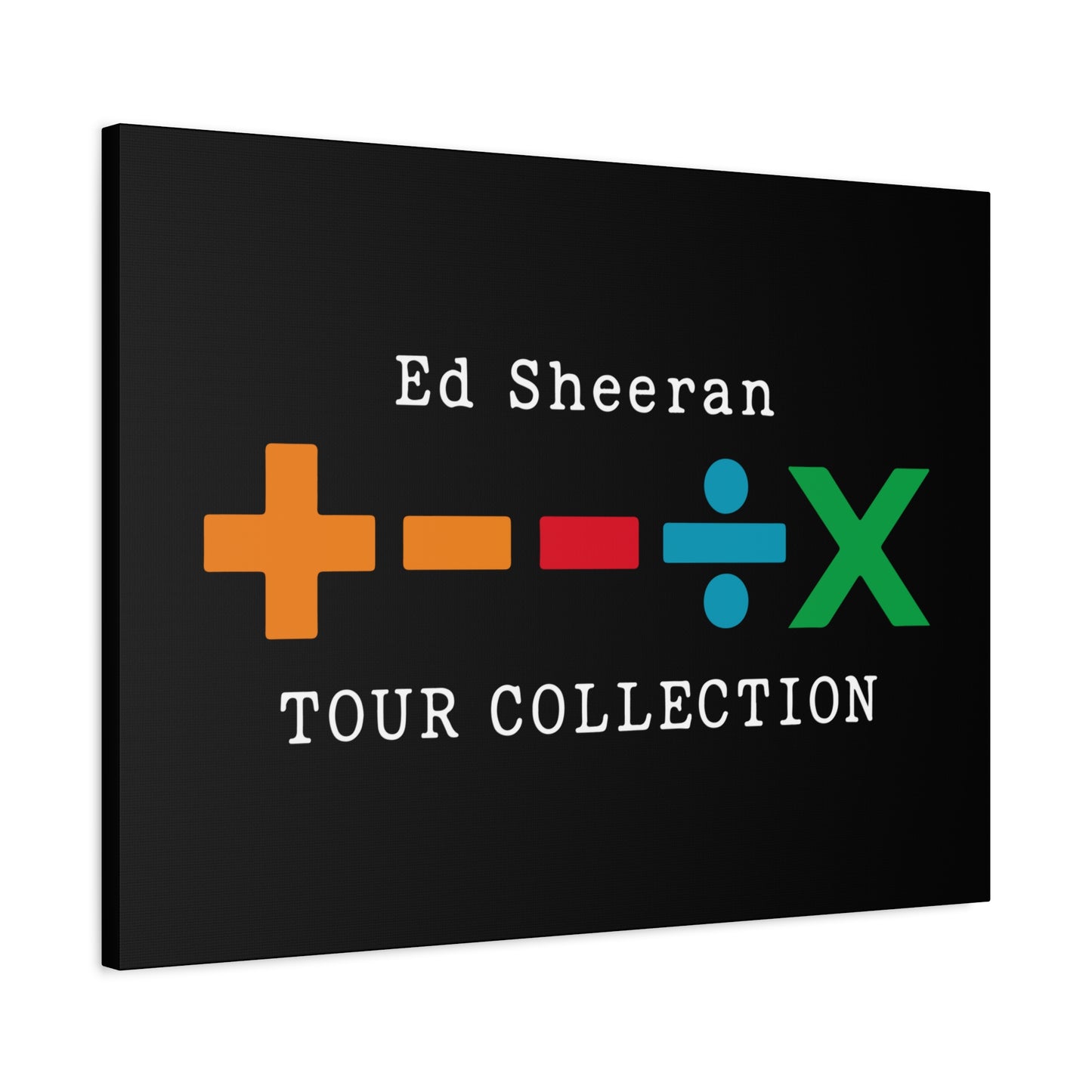 Matte Stretched Canvas, 1.25" Depth – Ed Sheeran Black Edition