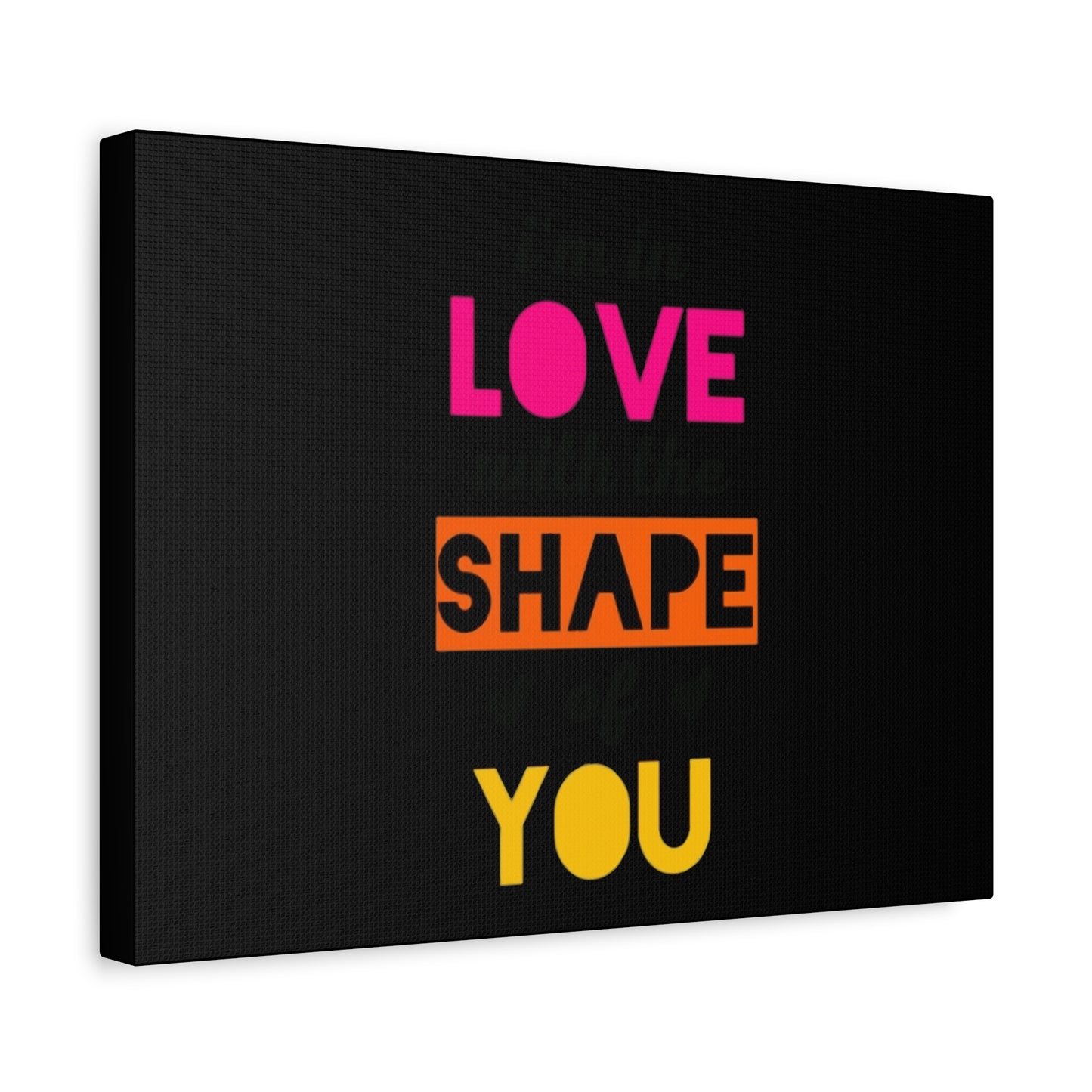 Orange Divide Symbol Matte Canvas