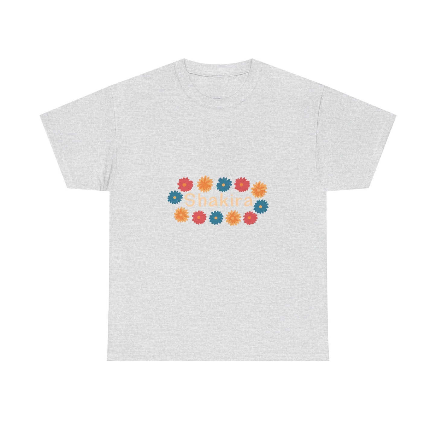 Retro Floral Groove Unisex Heavy cotton tee