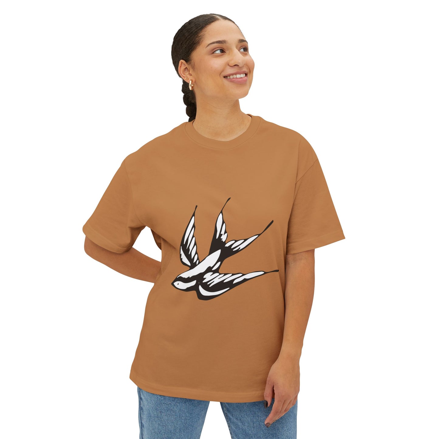 Flight Marked Unisex Oversized Boxy Tee