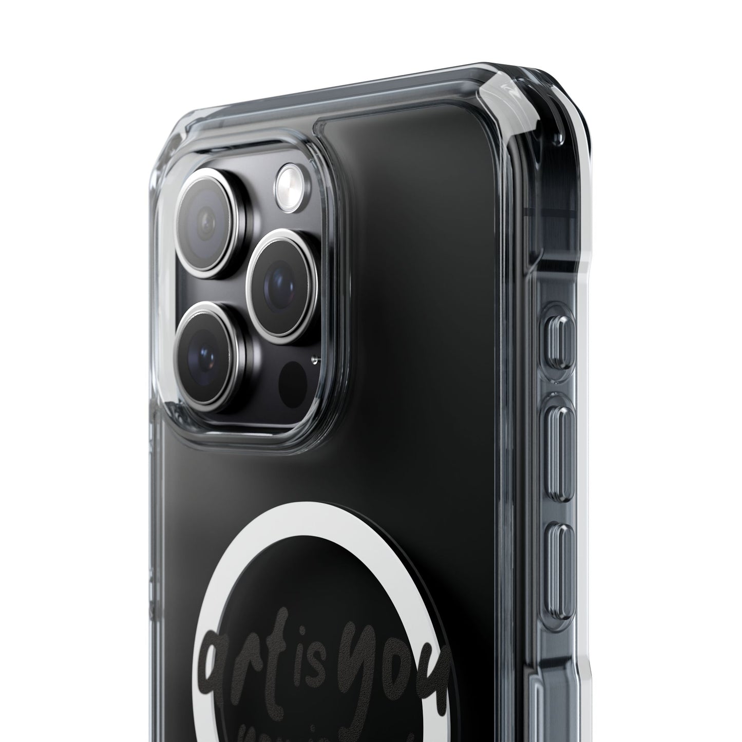 Red Scribble Heart Magnetic Clear Impact case