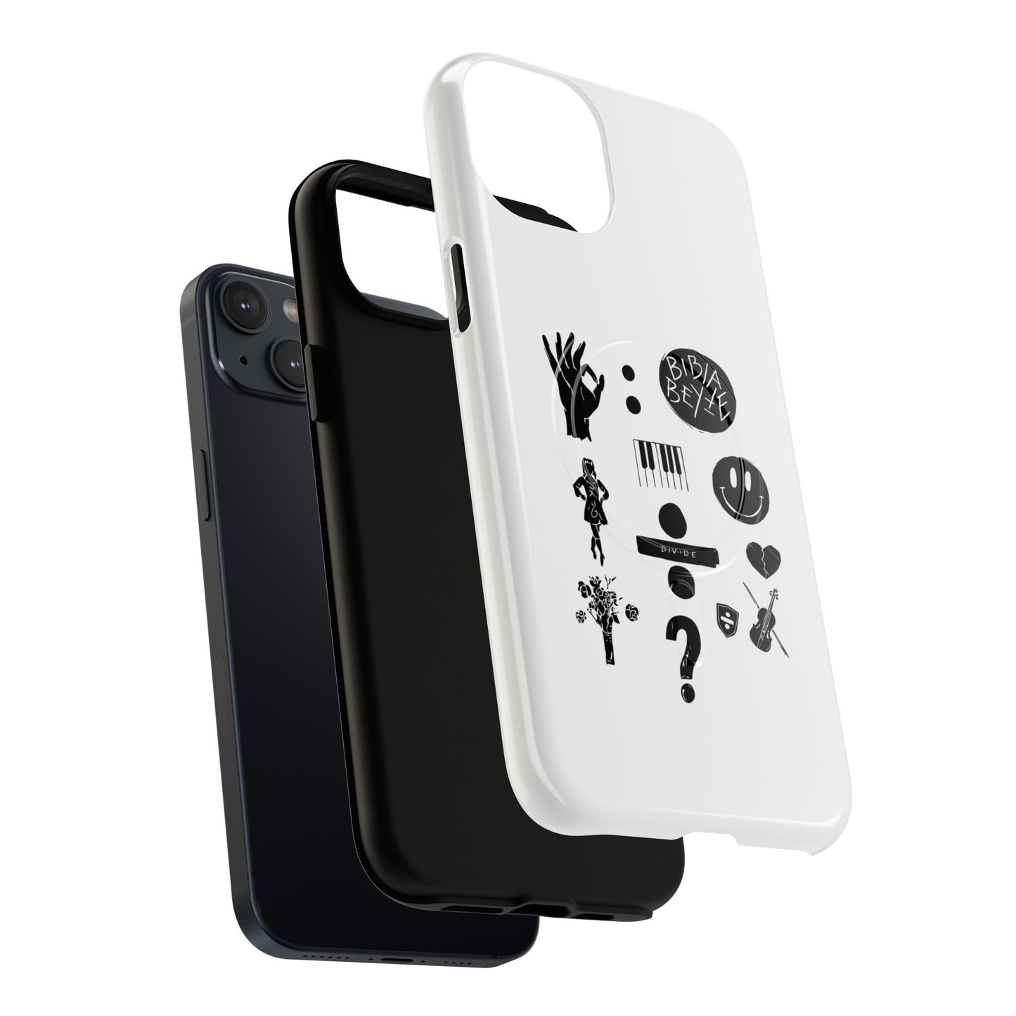 Ocean Wave with Heart Outline Tough Magnetic case