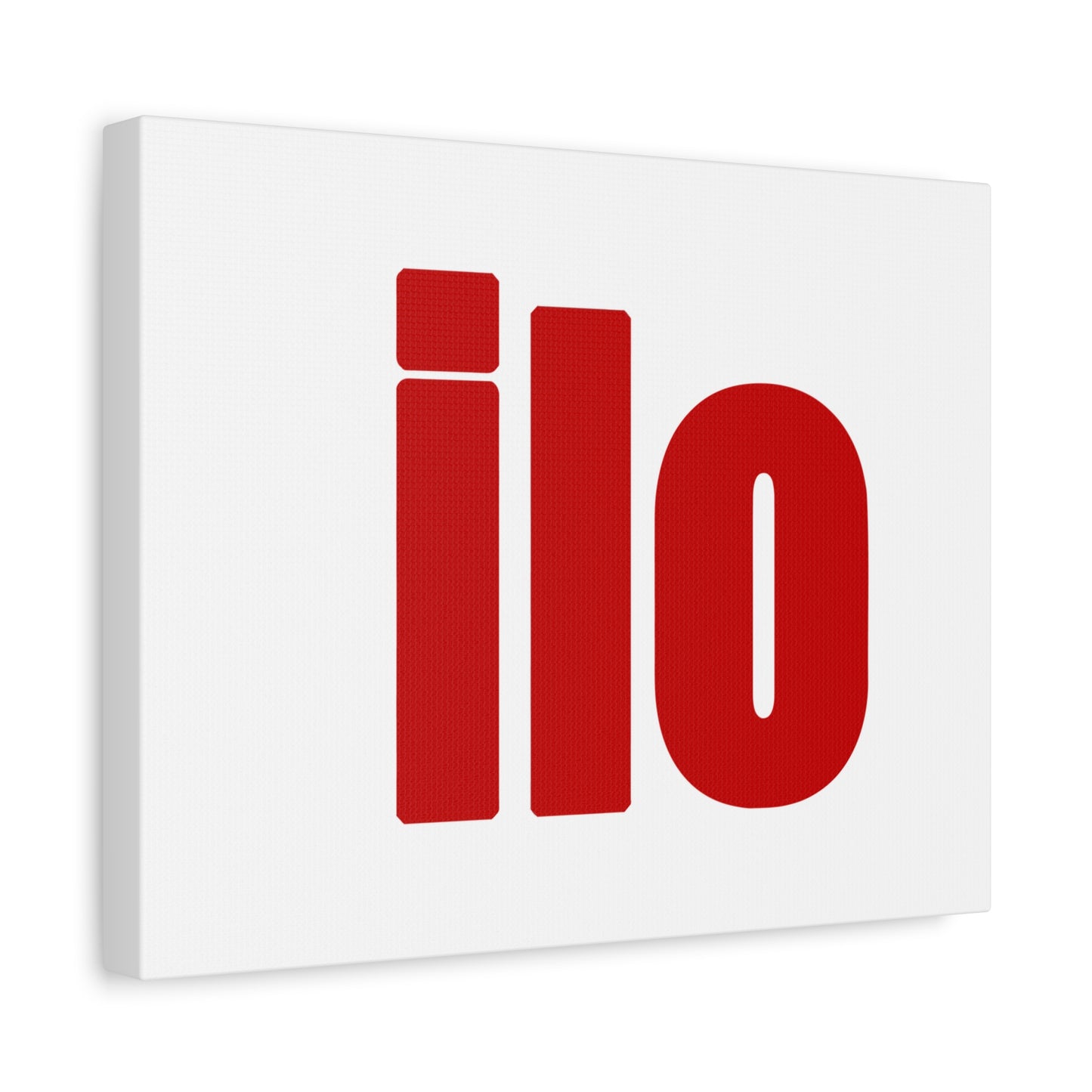 ILO Bold Red Block Matte Canvas