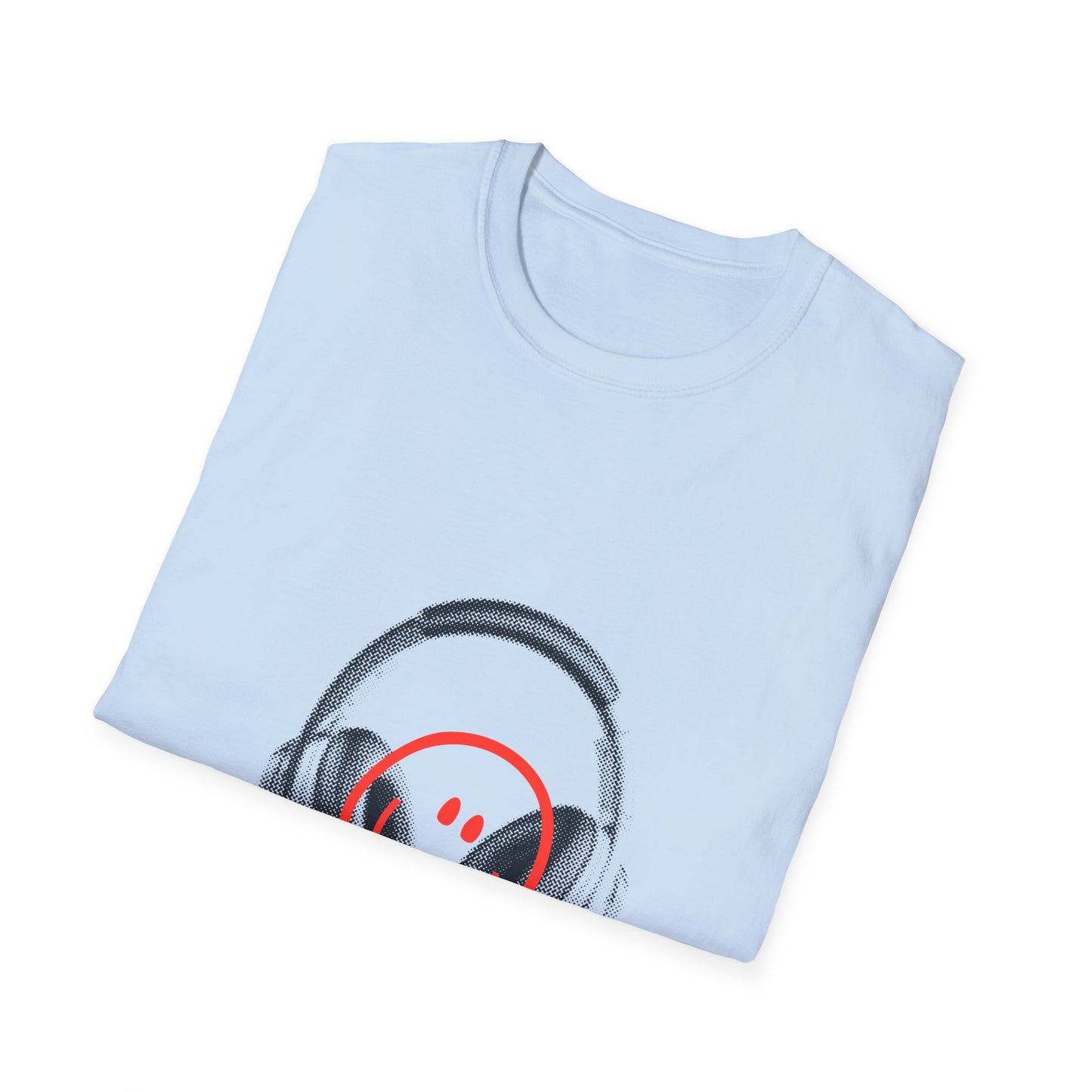 Smiley Beats Graphic Unisex Softstyle Tee