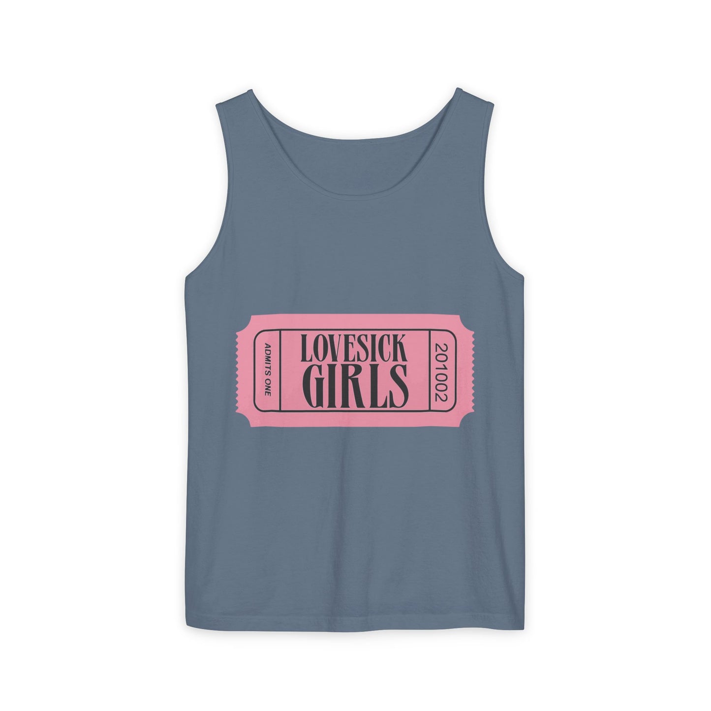 Lovesick Girls Ticket – Dyed Tank Top