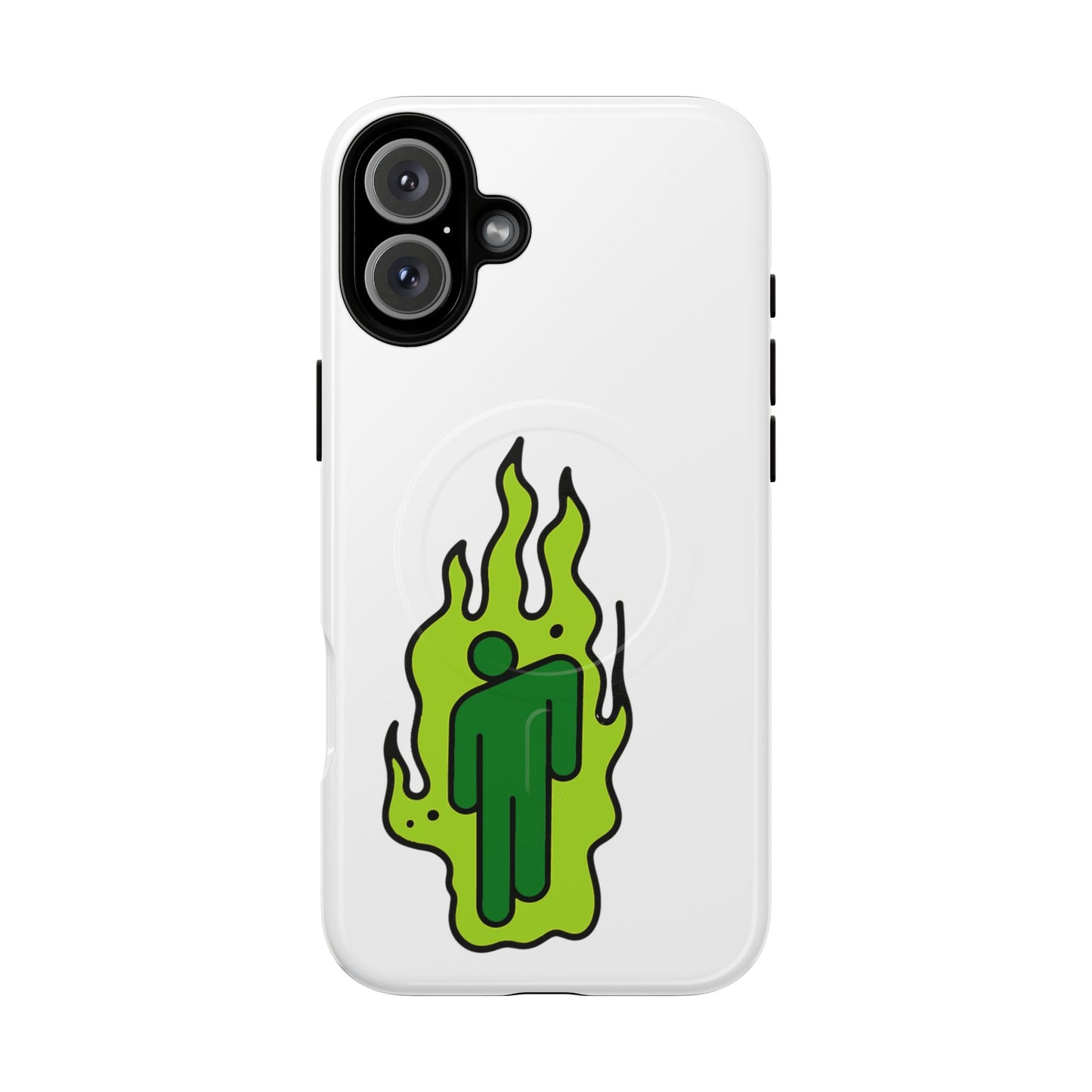 Green Flame Icon Tough Magnetic Case
