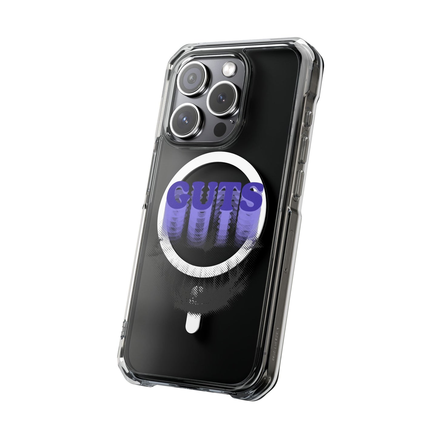 Guts Drip Effect Halftone Magnetic Clear Impact Case